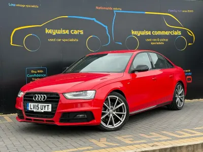 Used Audi A4 Black Edition 177 HP (130 kW) 2015 Red Sedan