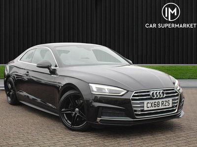 Black Used 2018 Audi A5 S-Line Coupe | £10,885 (Fair price)