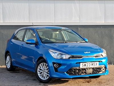 Used Kia Rio 83 HP (61 kW) 2023 Blue Hatchback