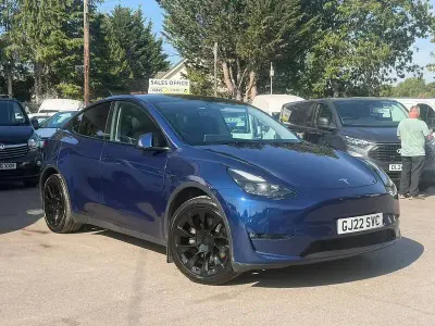 Used Tesla Model Y Long Range AWD 378 kW (514 HP) 2022 Blue SUV