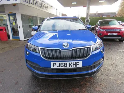 Used Skoda Karoq SE Technology 115 HP (84 kW) 2018 Blue SUV