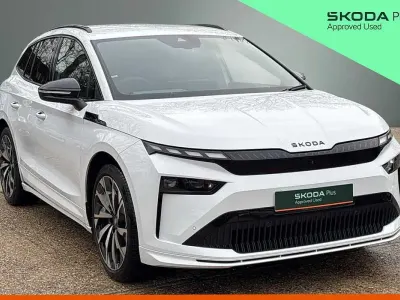 Used Skoda Enyaq iV SportLine 154 kW (210 HP) 2025 Moon white metallic SUV