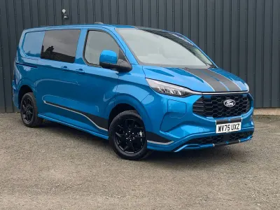 New Ford Transit Custom Sport 232 HP (170 kW) 2025 Blue Van