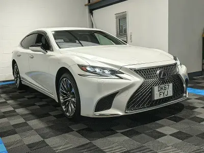 Used Lexus LS500h 2024 Pearl white Sedan