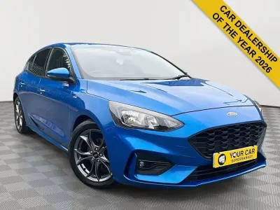 Used Ford Focus ST-Line 125 HP (91 kW) 2019 Blue Hatchback