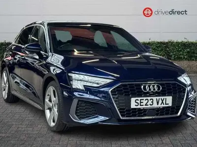 Used Audi A3 Sportback S-Line 110 HP (80 kW) 2023 Blue Hatchback