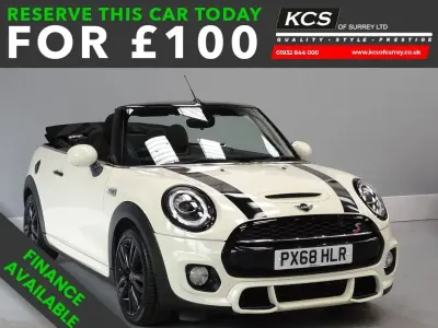 Used Mini Cooper S Cabriolet 192 HP (141 kW) 2018 White Cabriolet