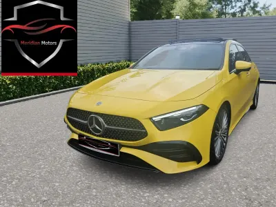 Used Mercedes A180 AMG Line Premium Plus 136 HP (100 kW) 2023 Yellow Hatchback