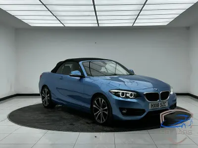 Usado BMW 218 Sport Line 136 HP (100 kW) 2018 Azul Cabrios
