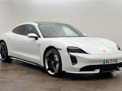 Used Porsche Taycan Performance Package 500 kW (680 HP) 2021 White Sedan
