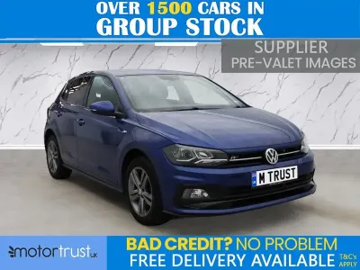 Used VW Polo R-line 115 HP (84 kW) 2018 Blue Hatchback