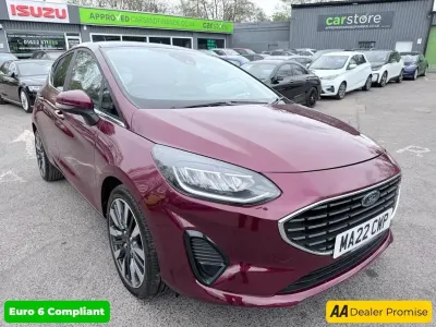 Used Ford Fiesta Titanium 123 HP (90 kW) 2022 Red Hatchback