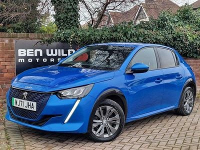 Blue Used 2021 Peugeot e-208 Allure Hatchback | £9,990 (Fair price)