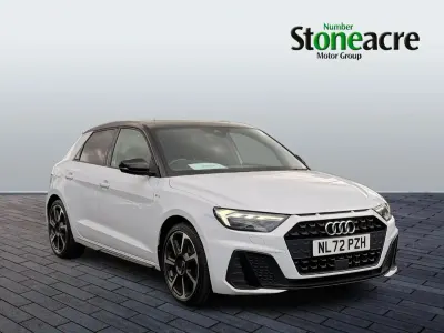 Used Audi A1 Sportback Black Edition 110 HP (80 kW) 2022 White Hatchback