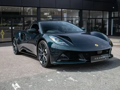 New Lotus Emira 366 HP (269 kW) 2026 Green Coupe