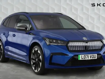 Used Skoda Enyaq iV SportLine 194 kW (265 HP) 2022 Race blue metallic SUV