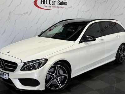 Begagnad Mercedes C250 AMG Line Premium Plus 204 HK (150 kW) 2018 Vit Kombi