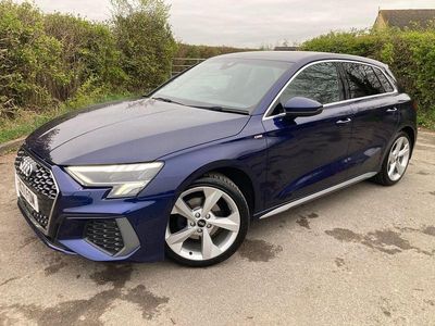 Used Audi A3 Sportback S-Line 150 HP (110 kW) 2021 Blue Hatchback