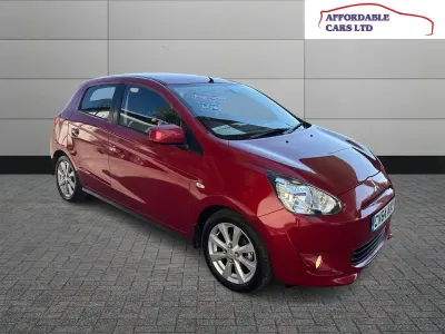 Used Mitsubishi Mirage 2014 Red Hatchback
