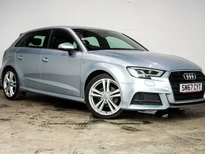 Used Audi A3 Sportback S-Line 110 HP (80 kW) 2017 Silver Hatchback