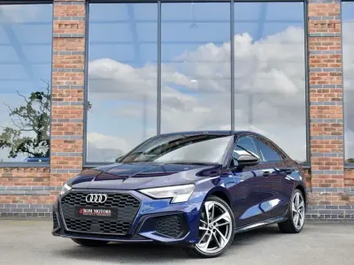 Begagnad Audi A3 Comfort 150 HK (110 kW) 2023 Blå Sedan