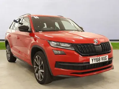 Używany Skoda Kodiaq SportLine 2018 Czerwony SUV