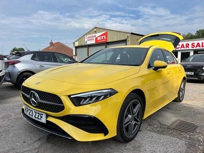Used Mercedes A250 AMG Line Premium 218 HP (160 kW) 2023 Yellow Hatchback