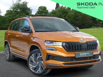 Used Skoda Karoq SportLine 187 HP (137 kW) 2023 Orange SUV