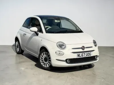 Used Fiat 500 Lounge 69 HP (50 kW) 2017 White Hatchback