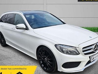 Used Mercedes C250 AMG Line Premium Plus 204 HP (150 kW) 2017 White Estate
