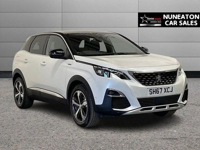 White Used 2017 Peugeot 3008 GT-line Hatchback | £9,250 (Fair price)