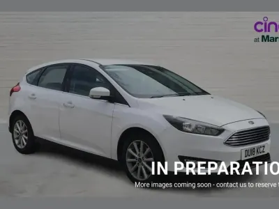 Used Ford Focus Titanium 125 HP (91 kW) 2018 White Hatchback