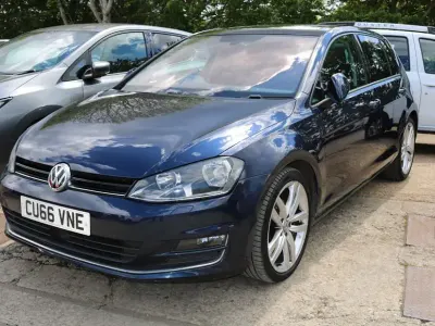 Begagnad VW Golf VII GT 2016 Blå Halvkombi