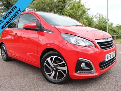 Used Peugeot 108 Allure 82 HP (60 kW) 2018 Red Hatchback