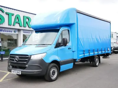Używany Mercedes Sprinter Progressive 150 KM (110 kW) 2023 Niebieski Van