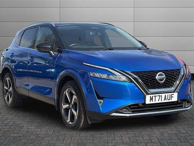 Used Nissan Qashqai N-Connecta 158 HP (116 kW) 2021 Magnetic blue with pearl black roof SUV