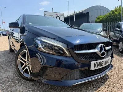 Used Mercedes A180 Sport Edition 122 HP (89 kW) 2018 Blue Hatchback