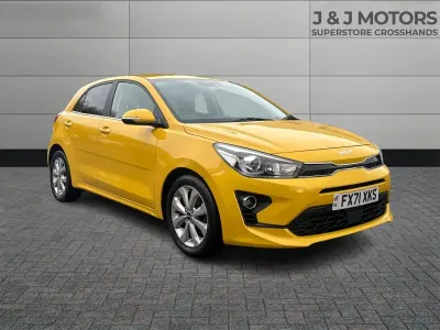 Used Kia Rio 2021 Yellow Hatchback