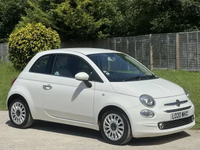 Used Fiat 500 Lounge 69 HP (50 kW) 2020 White Hatchback