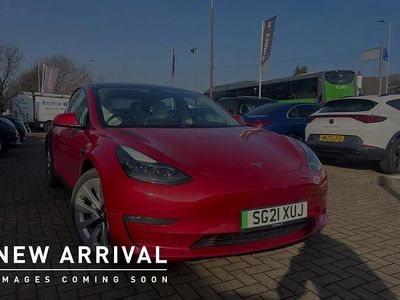 Used Tesla Model 3 Long Range AWD 366 kW (498 HP) 2021 Red Sedan
