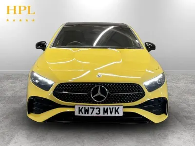 Used Mercedes A200 Exclusive 177 HP (130 kW) 2023 Yellow Hatchback