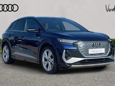 Used Audi Q4 e-tron S-Line 150 kW (204 HP) 2023 Blue SUV