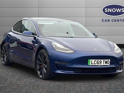 Blue Used 2019 Tesla Model 3 Performance Sedan | £16,499 (Good price)