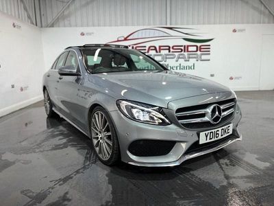 Used Mercedes C220 AMG Line Premium 170 HP (125 kW) 2016 Silver Sedan