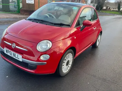 Used Fiat 500 Lounge 69 HP (50 kW) 2012 Red Hatchback