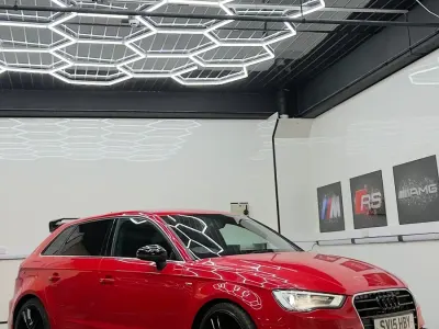 Used Audi A3 S-Line 110 HP (80 kW) 2015 Red Hatchback