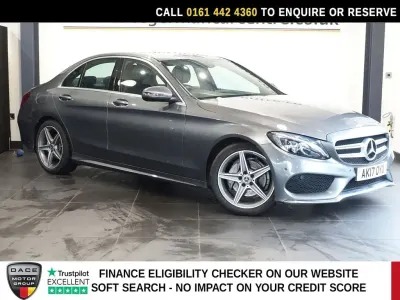 Used Mercedes C220 AMG line 170 HP (125 kW) 2017 Grey Sedan