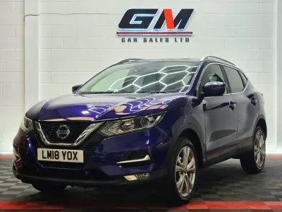 Begagnad Nissan Qashqai N-Connecta 2018 Blå SUV