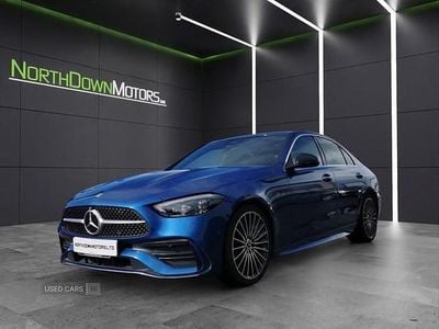 Used Mercedes C220 AMG Line Premium 200 HP (147 kW) 2022 Blue Sedan