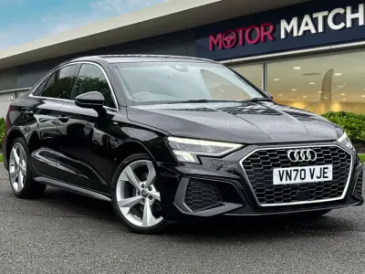 Used Audi A3 S-Line 2020 Black Sedan